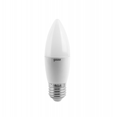 Лампа светодиодная 6Вт E27 свеча тёплый белый 2700К Gauss 