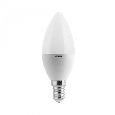 Лампа светодиодная 6Вт E14 свеча белый 4100К Gauss 