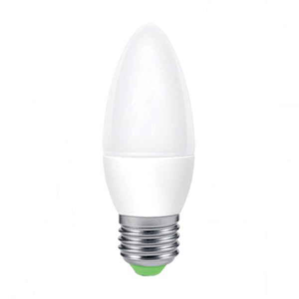 Лампа светодиодная 8Вт E27 свеча С37 белый 4000K Volpe 