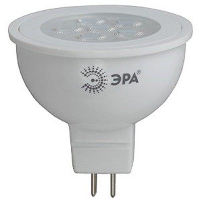 Лампа светодиодная GU5.3 6Вт холодный белый 4000К (840) ЭРА MR16