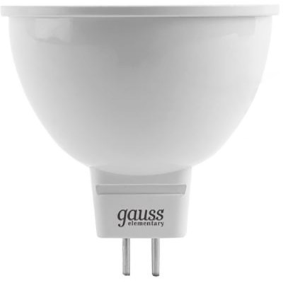 Лампа светодиодная MR16 3.5Вт 2700К теплый белый GU5.3 290 лм 180-240В Gauss Elementary 