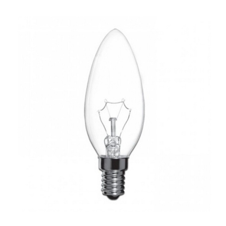 Лампа накаливания Е14 40Вт свеча прозрачная OSRAM