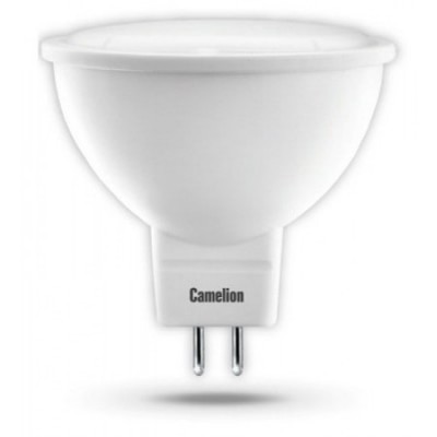 Лампа светодиодная GU5.3 6Вт тёплый белый (830) Camelion MR16