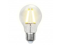 Лампа светодиодная диммируемая LED 7Вт E27 грушевидная A60 прозрачная свет теплый белый 3000К Uniel Air