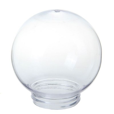 Рассеиватель в форме шара для садово-парковых светильников D200мм с резьбовым способом крепления, прозрачный
