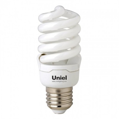 Лампа энергосберегающая 8Вт Е27 тёплый белый 2700К Uniel
