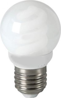 Лампа энергосберегающая 13Вт Е27 шар тёплый белый 2700К Gauss