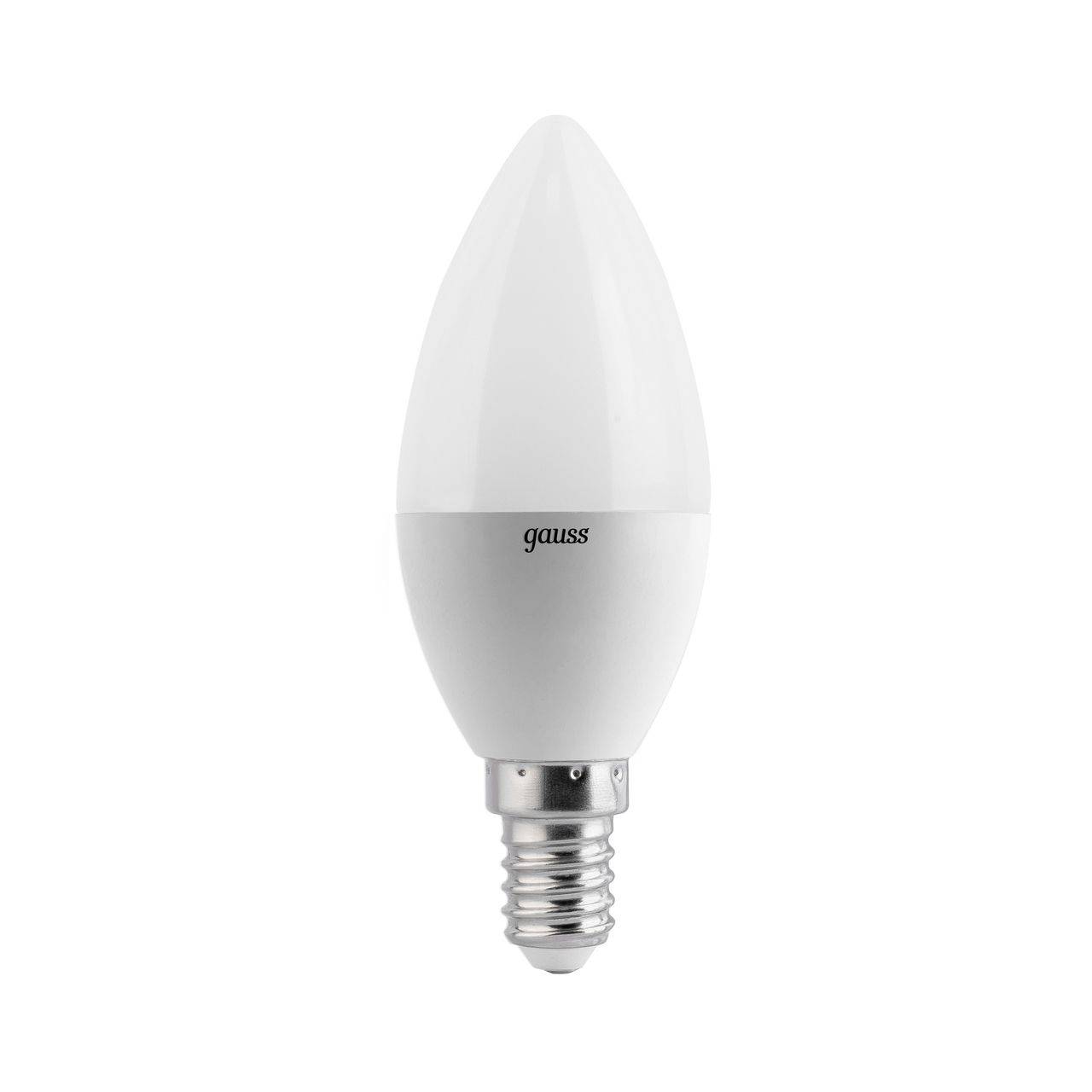 Лампа светодиодная 6Вт E14 свеча теплый белый 2700К Gauss
