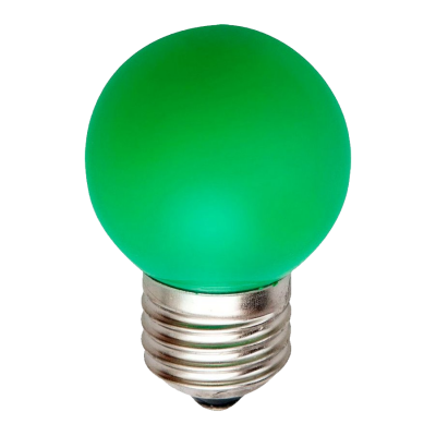 Лампа LED 5Вт Е27 шар G45 зелёный свет Uniel Air