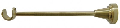 Кронштейн одинарный для штанги d16 мм Золото глянец